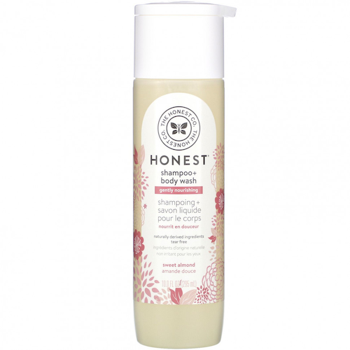 The Honest Company, Нежно питательный шампунь + гель для душа, сладкий миндаль, 10,0 жидких унций (295 мл) #1