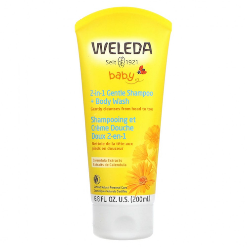Weleda, экстракт календулы, нежное средство 2 в 1: шампунь и гель для душа, 200 мл (6,8 жидк. унции) #1