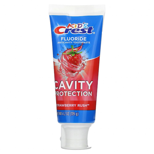 Crest, фторсодержащая зубная паста от кариеса, для детей от 2 лет, клубничная, 119 г (4,2 унции) #1