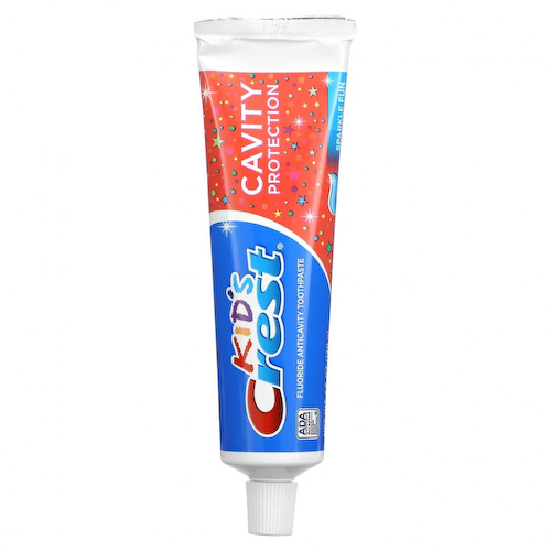 Crest, Kids, Sparkle Fun, детская зубная паста против кариеса с фтором, 130 г (4,6 унции) #1