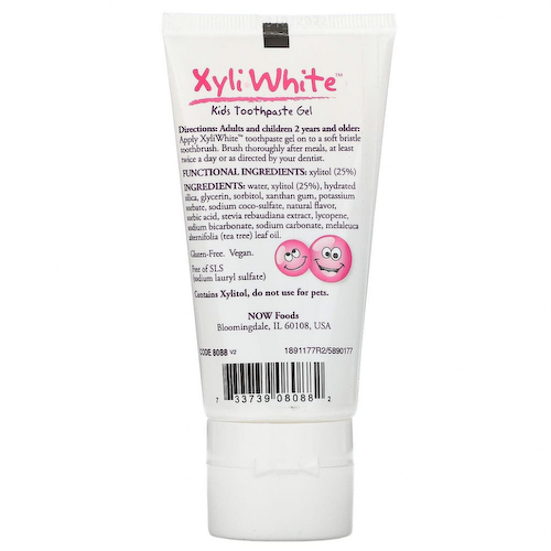 NOW Foods, Solutions, XyliWhite, детская зубная гель-паста, со вкусом жевательной резинки, 85 г (3 унции) #1