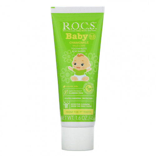 R.O.C.S., Baby, зубная паста с ромашкой, для детей 0?3 лет, 45 г (1,6 унции) #1