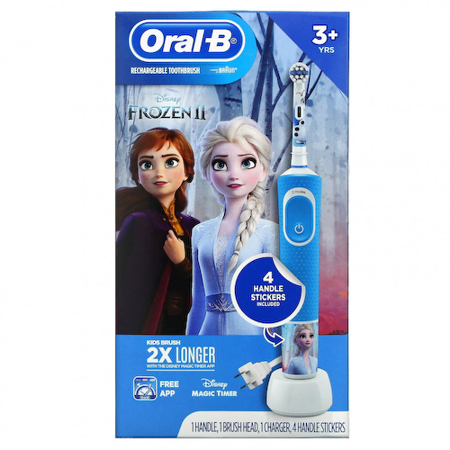 Oral-B, Детская аккумуляторная зубная щетка, для детей от 3 лет, Frozen, набор из 7 предметов #1