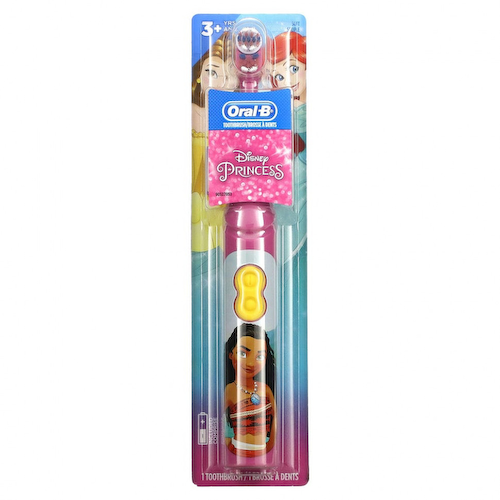 Oral-B, детская зубная щетка на батарейках, мягкая, принцесса Disney, 1 шт. #1