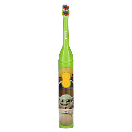 Oral-B, Зубная щетка на батарейках, мягкая, для 3+ лет, Star Wars The Mandalorian, 1 зубная щетка #1
