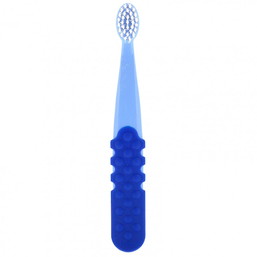 RADIUS, Totz Plus, зубная щетка, для детей от 3 лет, экстрамягкая, синяя, 1 шт. #1