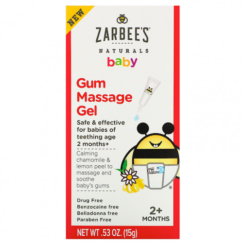 Zarbee's, Массажный гель для десен, для детей старше 2 месяцев, 15 г (0,53 унции) #1