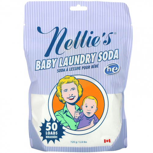 Nellie's, сода для стирки детских вещей, 50 загрузок, 726 г (1,6 фунта) #1