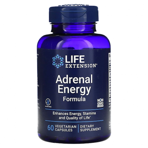 Life Extension, Адреналиновая энергетическая формула, 60 вегетарианских капсул #1