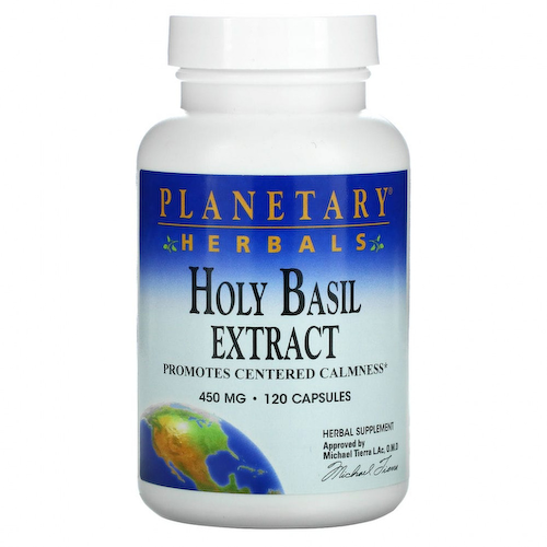 Planetary Herbals, Экстракт базилика священного, 450 мг, 120 капсул #1