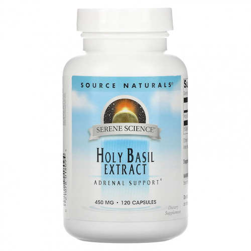 Source Naturals, Serene Science, экстракт базилика священного, 450 мг, 120 капсул #1