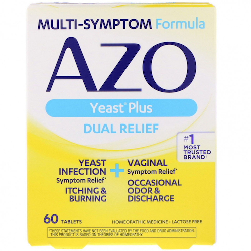 Azo, Yeast Plus, 60 таблеток #1