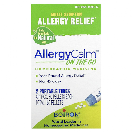Boiron, AllergyCalm On The Go, 2 переносных тубуса, прибл. 80 гранул каждая #1