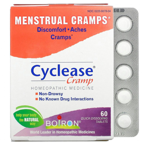 Boiron, Cyclease Cramp, менструальные спазмы, 60 быстрорастворимых таблеток #1