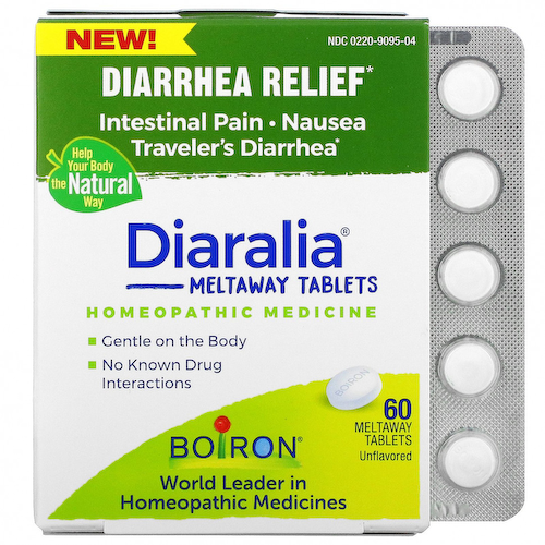 Boiron, Diaralia, средство от диареи, без ароматизаторов, 60 таблеток Meltaway #1