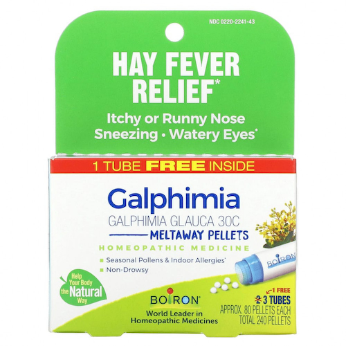 Boiron, Galphimia Meltaway, гранулы, 3 тюбика, 80 гранул в каждом #1