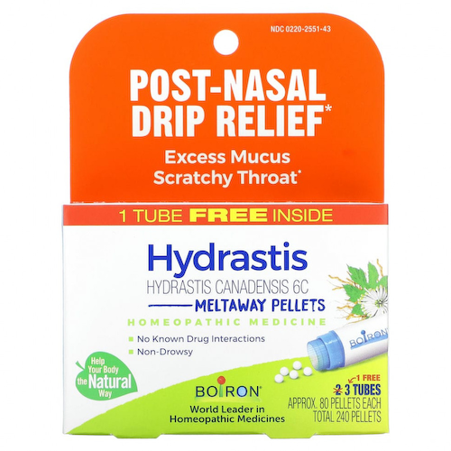 Boiron, Гранулы Hydrastis Meltaway, 3 тюбика, 80 гранул в каждом #1