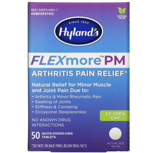 Hyland's, FLEXmore PM обезболивающее при артрите, 50 быстрорастворимых таблеток #1