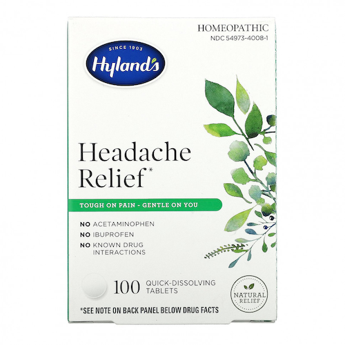 Hyland's, Средство для облегчения головной боли, 100 быстрорастворимых таблеток #1