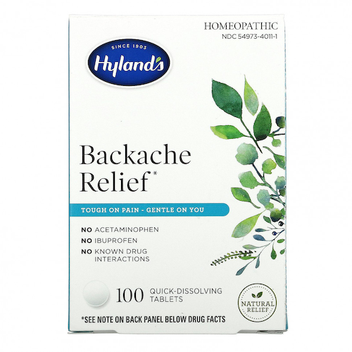 Hyland's, Средство от боли в спине, 100 быстрорастворимых таблеток #1