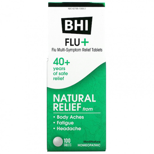 MediNatura, BHI Flu +, 100 таблеток #1