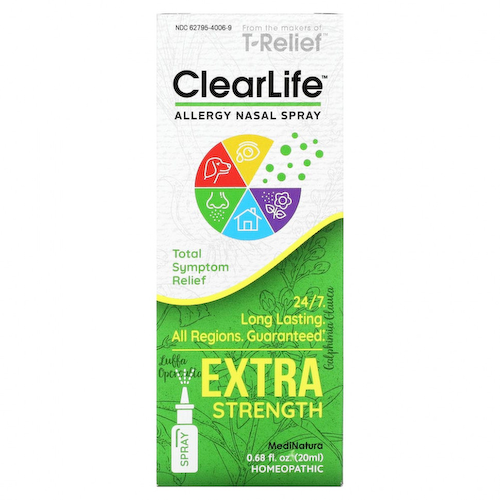 MediNatura, ClearLife, назальный спрей против аллергии повышенной силы действия, 20 мл (0,68 жидк. унций) #1