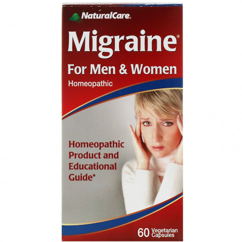 NaturalCare, Мигрень, для мужчин и женщин, 60 вегетарианских капсул #1