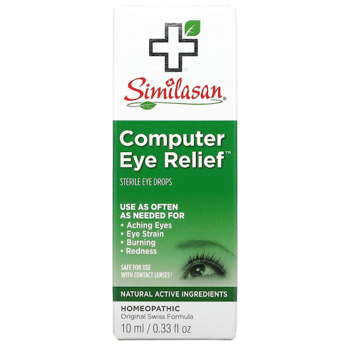 Similasan, Computer Eye Relief, стерильные глазные капли, 10 мл (0,33 жидкой унции) #1