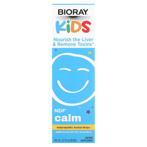 Bioray, NDF Calm, для подпитки печени и вывода токсинов, для детей, с ванильным вкусом, 60 мл (2 жидких унции) #1