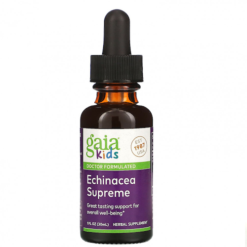 Gaia Herbs, Kids, Echinacea Supreme, 30 мл (1 жидк. унция) #1