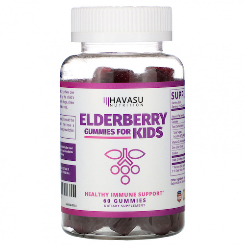 Havasu Nutrition, жевательные таблетки с бузиной для детей, 60 шт. #1