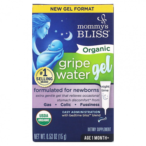 Mommy's Bliss, Organic, Gripe Water Gel, Nighttime, 1+ Month, 0.53 oz ( 15 g) #1