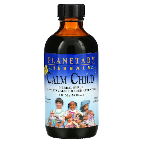 Planetary Herbals, Успокаивающее для детей, травяной сироп, 4 жидких унции (118.28 мл) #1