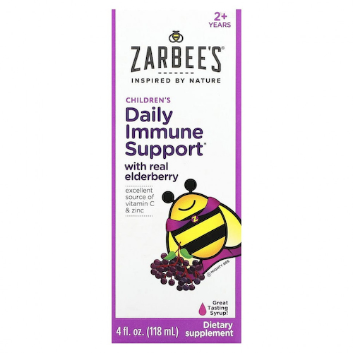 Zarbee's, Сироп из черной бузины с натуральной бузиной, витамином С и цинком, для детей от 2 лет, 118 мл (4 жидк. Унции) #1