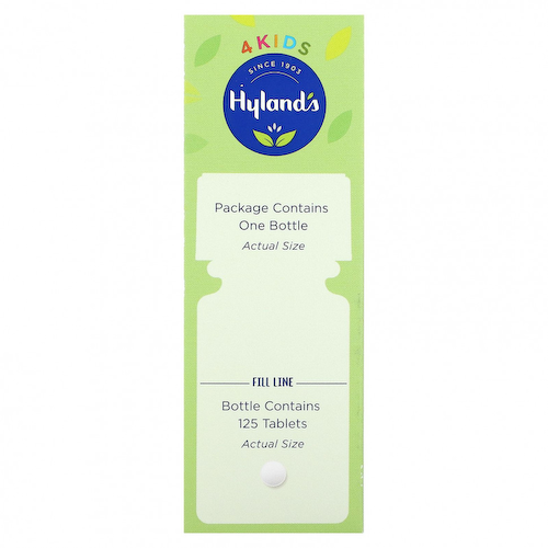 Hyland's, 4 Kids, Calm 'n Restful, для детей 2–12 лет, 125 быстрорастворимых таблеток #1