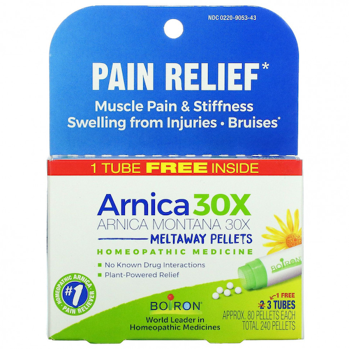 Boiron, Single Remedies, Арника 30X, 3 тюбика, приблизительно по 80 быстрорастворимых пастилок в каждом #1