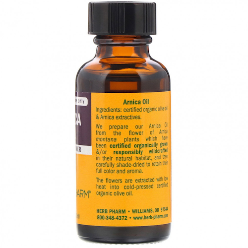 Herb Pharm, Масло арники, 1 жидкая унция (30 мл) #1