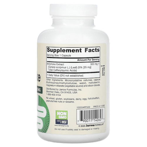 Jarrow Formulas, Артишок, 180 вегетарианских капсул #1