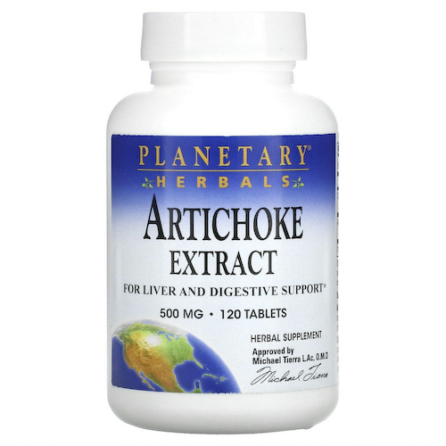 Planetary Herbals, Экстракт артишока, 500 мг, 120 таблеток #1