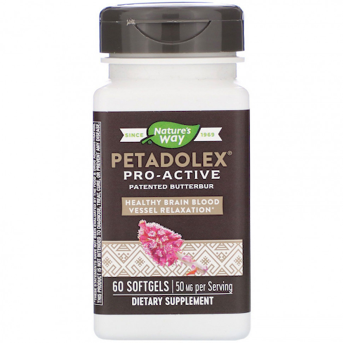 Nature's Way, PETADOLEX, Pro-Active, белокопытник для здоровья вен, 50 мг , 60 капсул #1