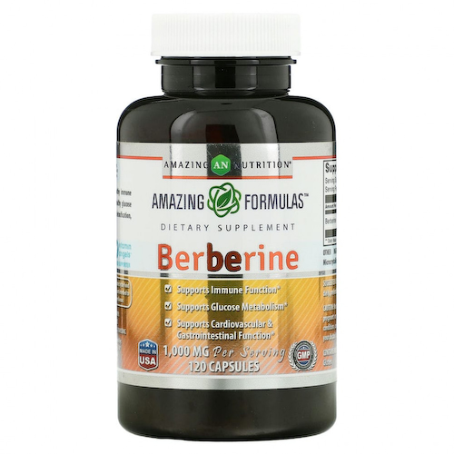 Amazing Nutrition, Берберин, 500 мг, 120 капсул #1