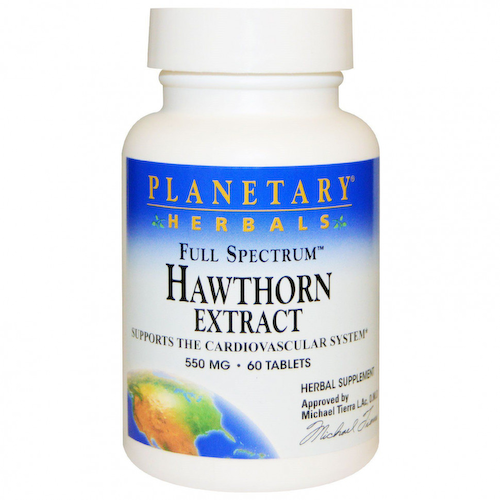Planetary Herbals, Экстракт боярышника полного спектра, 550 мг, 60 таблеток #1