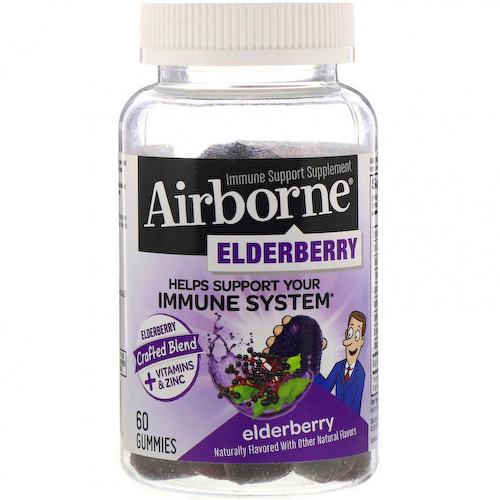 AirBorne, Добавка для укрепления иммунитета с бузиной, 60 жевательных таблеток #1