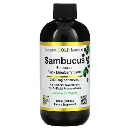 California Gold Nutrition, бузина для взрослых, 240 мл (8 жидк. унций) #1