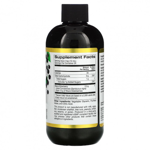 California Gold Nutrition, бузина для взрослых, 240 мл (8 жидк. унций) #1