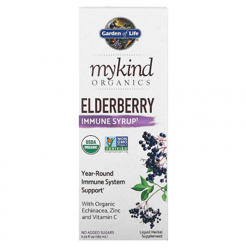 Garden of Life, MyKind Organics, сироп для повышения иммунитета с бузиной, 195 мл (6,59 жидк. унции) #1