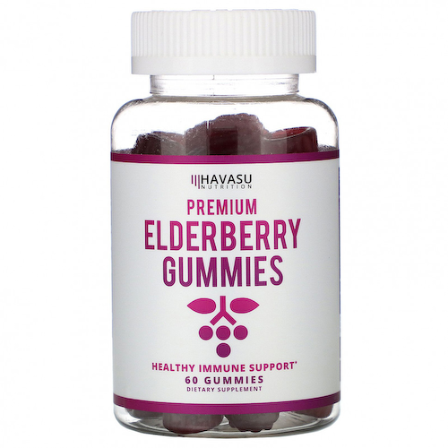 Havasu Nutrition, Premium Elderberry, жевательные таблетки с бузиной, 60 шт. #1