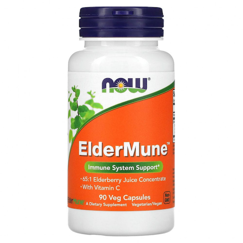 NOW Foods, ElderMune, Поддержка иммунной системы, 90 растительных капсул #1