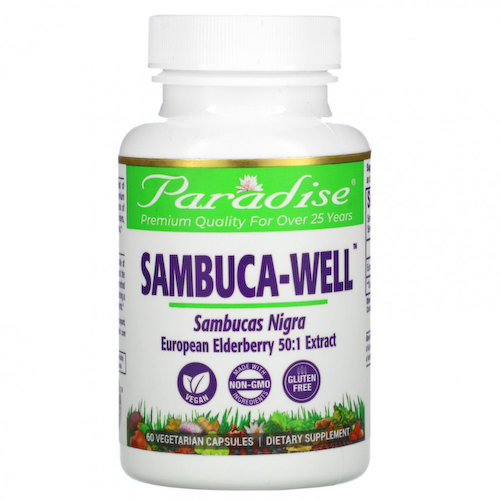 Paradise Herbs, Sambuca-Well, 60 вегетарианских капсул #1