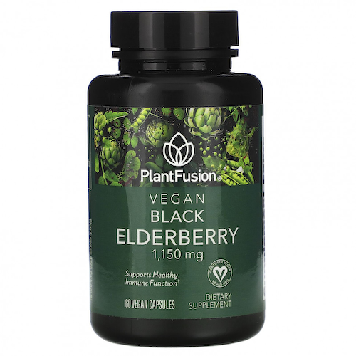 PlantFusion, Веганская черная бузина, 575 мг, 60 веганских капсул #1